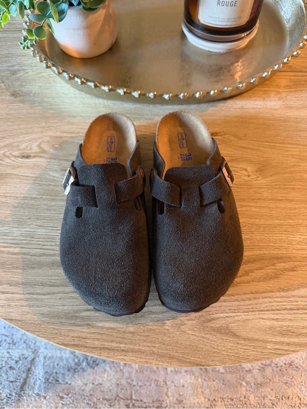 Birkenstock Brown Boston Clogs